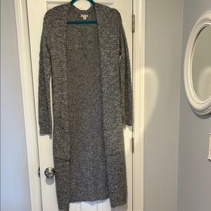Merona Gray Long Cardigan Sweater